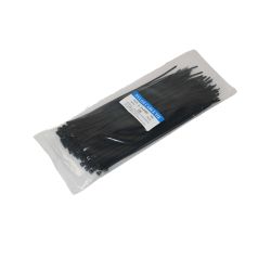 Trekbandjes zwart 2,5x200 mm (100 stuks)